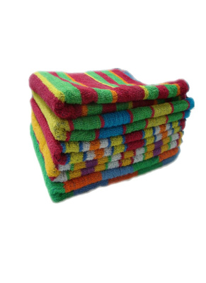 Полотенца махровые полоса